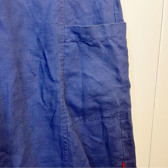 Pure Love by Jackpot 100% Organic Linen Periwinkle Dress. Size 38. - Picture 5 of 10